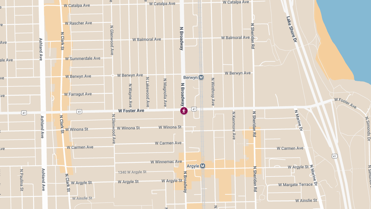 Pedestrian Crash at Foster Ave & Broadway Causes Injuries