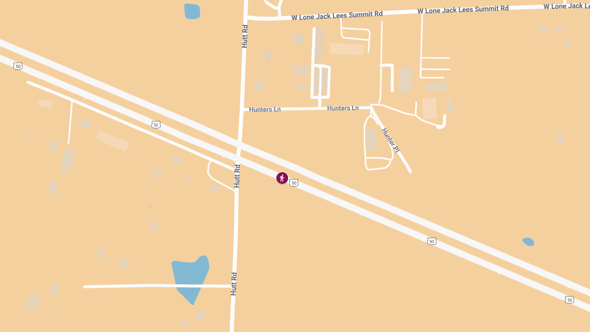 Pedestrian Injured After Being Struck on US-50 Near Hutt Rd