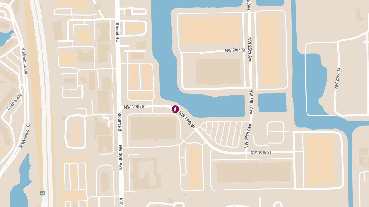 Pedestrian Injured in Collision with Motorcycle on NW 19th St