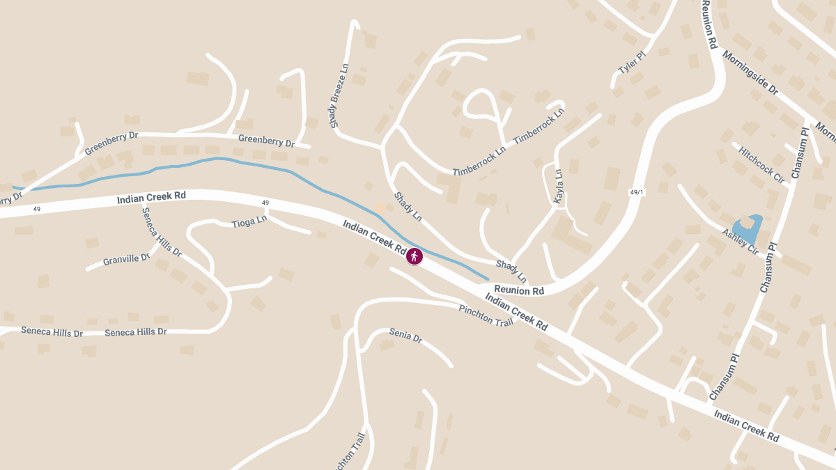 Pedestrian Struck on Indian Creek Rd Near 4097
