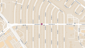 Three-Vehicle Crash with Injuries at Table Mesa Dr & S 42nd St