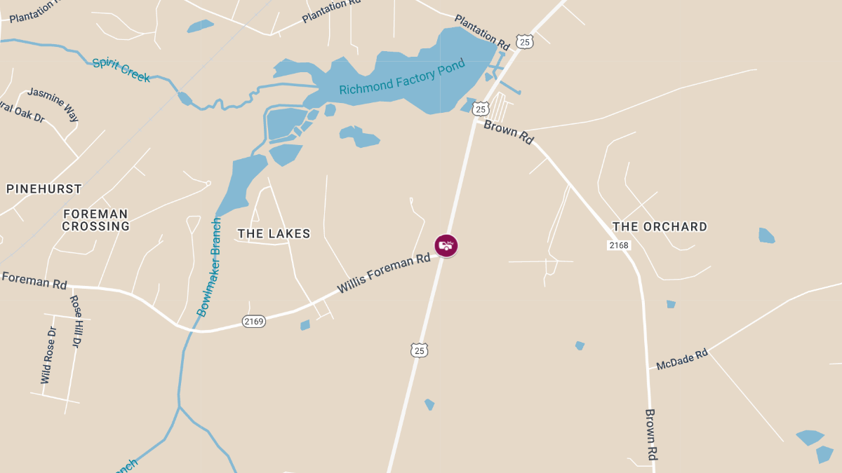 Traffic Collision With Injuries at Peach Orchard Rd & McElmurray Rd