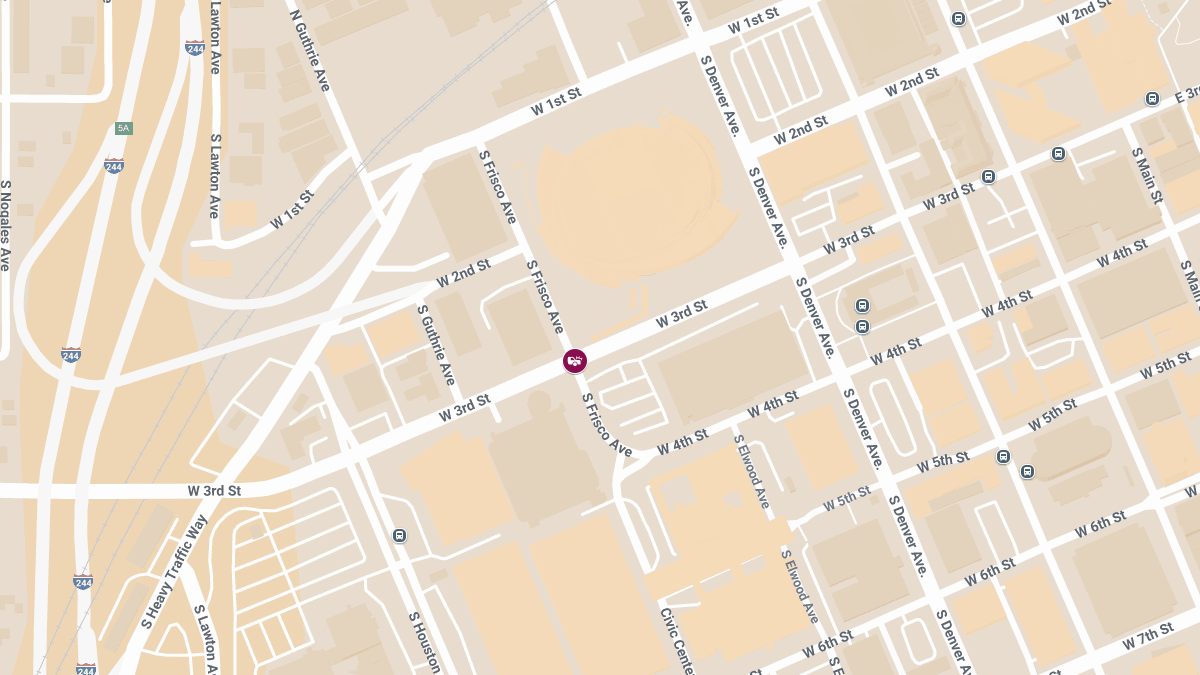 Traffic Collision with Injuries at 300 S Frisco Ave