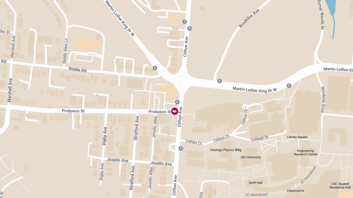 Traffic Collision with Injuries at Clifton Ave & Probasco St