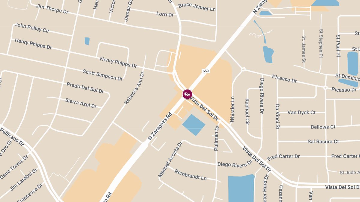 Traffic Collision with Injuries at Sombra Del Sol Dr & N Zaragoza Rd