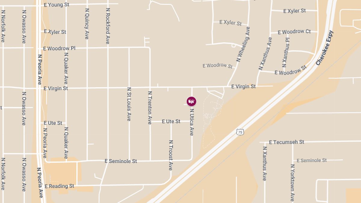Traffic Collision with Injuries on N Utica Ave in Kendall-Whittier