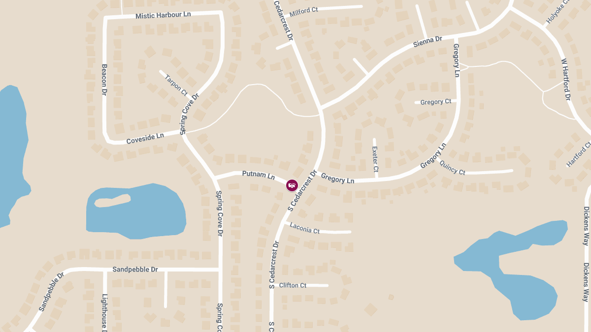 Two-Car Collision at Putnam Ln & S Cedarcrest Dr Causes Injuries