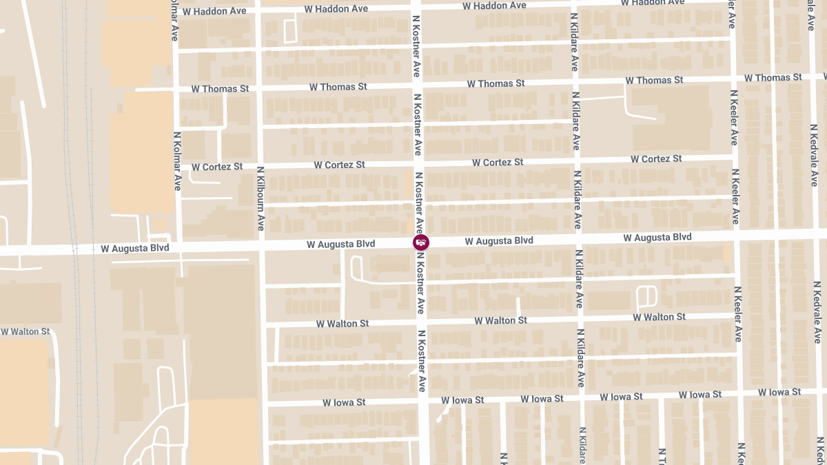 Two-Car Collision with Injuries at Augusta Blvd & Kostner Ave