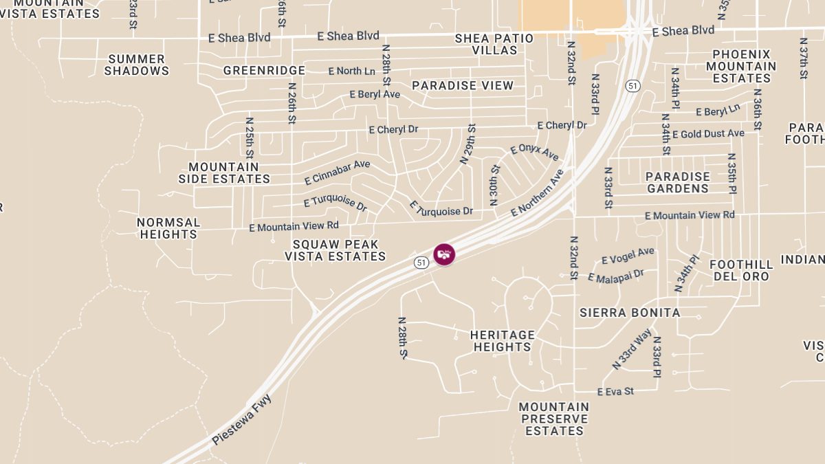 Two Hospitalized in Rollover Chain-Reaction Crash on SR-51 Near 32nd St