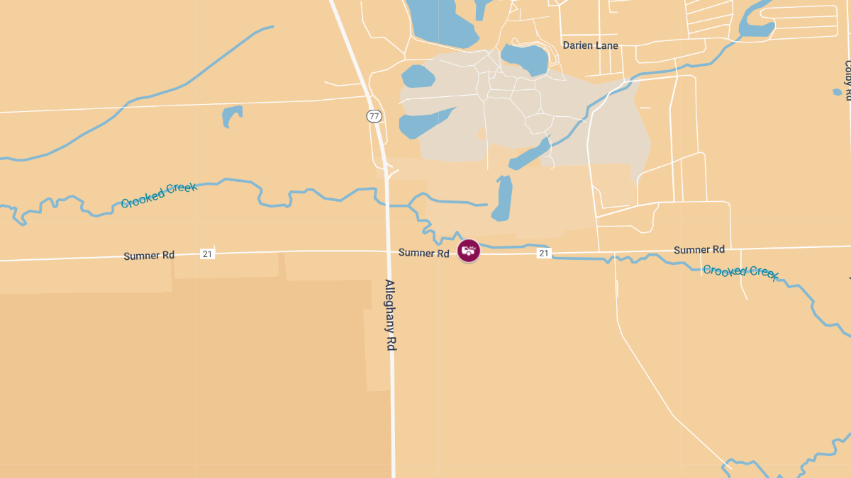 Two Injured in Crash on Sumner Rd Near Alleghany Rd