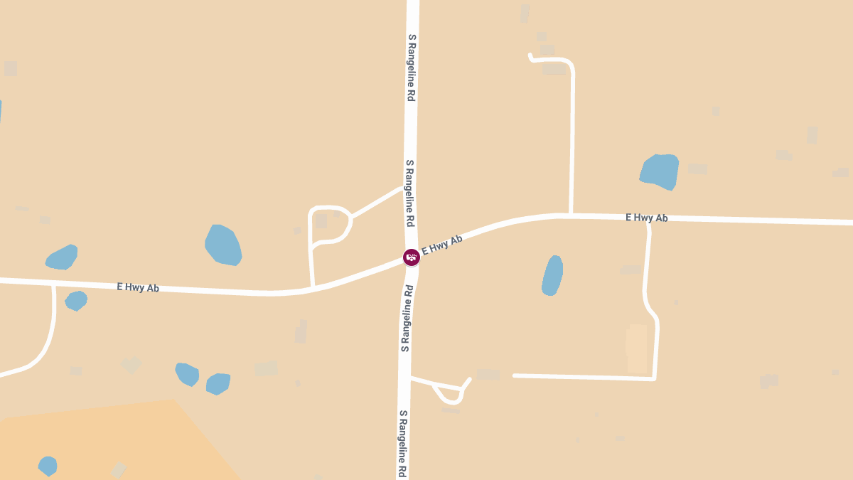 Two Injured in Rollover Crash at Rt AB and Rangeline Rd