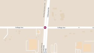 Two Injured in T-Bone Crash at S Moorland Rd & College Ave