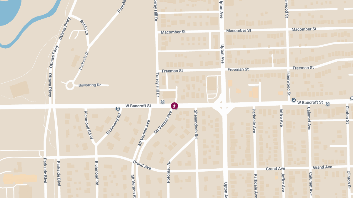 Two Pedestrians Injured in Crash at Bancroft St & Mt Vernon Ave
