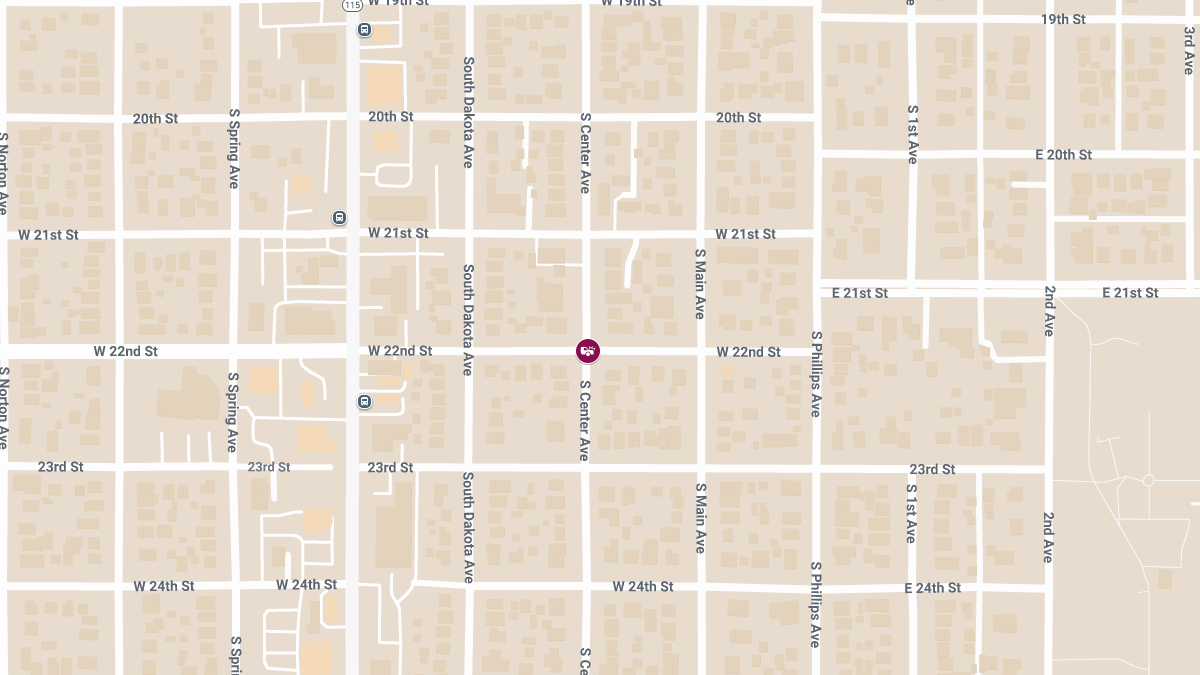 Two-Vehicle Collision at W 22nd St & S Center Ave Leaves One Injured