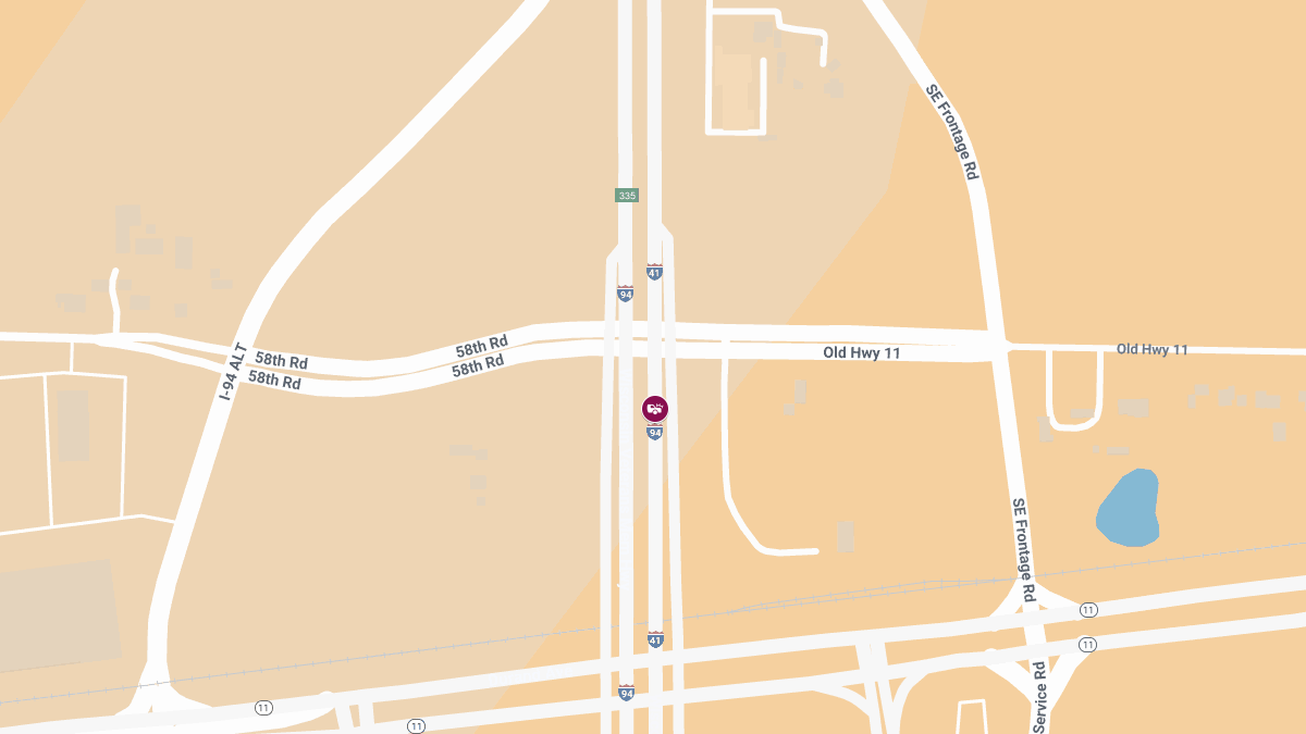 Two-Vehicle Crash With Injuries on I-94 NB at MM 334