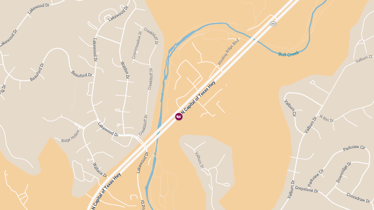 Vehicle Collision with Injuries on N Capital of Texas Hwy NB