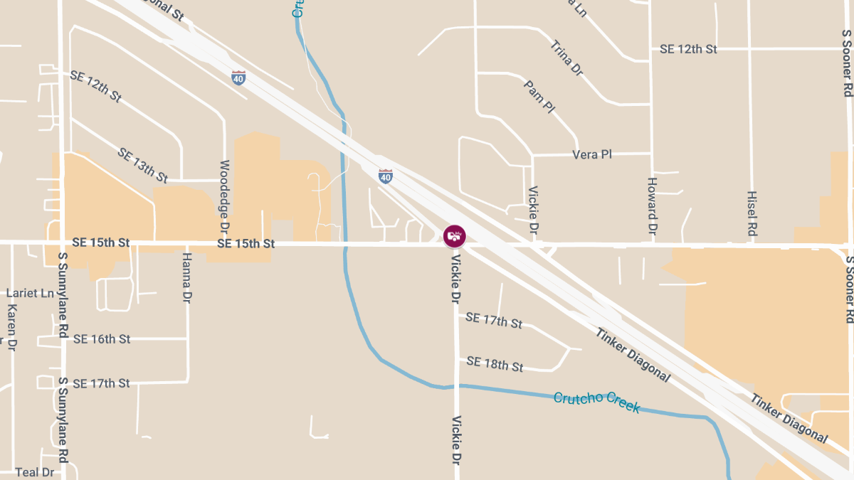 Vehicle Collision on E I-40 EB at SE 15th St Results in Injuries