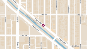 Vehicle Collision with Injuries on E Speer Blvd