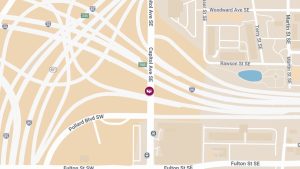 Vehicle Collision with Injuries on I-20 W at Capitol Ave SE