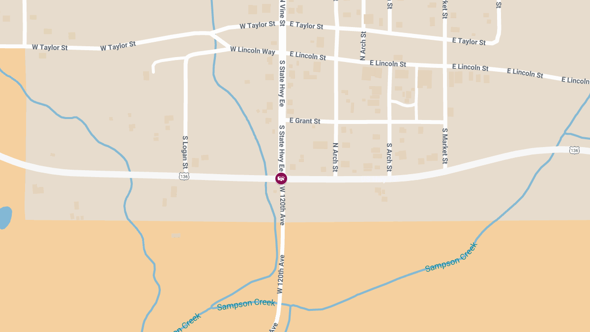 Woman Injured in Two-Vehicle Collision at US-136 and Rt EE