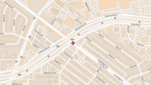 Car Crash with Injuries at Trowbridge Ave E/B & Gateway West Blvd