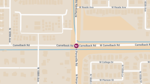 Collision with Injuries at W Camelback Rd and N Perryville Rd