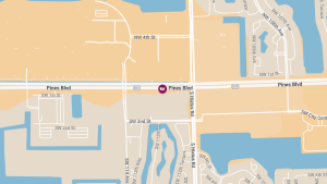 Injuries Reported in Two-Car Crash Near Pines Blvd Parking Lot