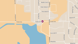 Two-Vehicle Crash with Injuries Near Railroad Tracks on Forest Ave