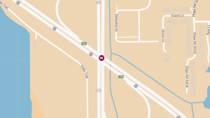 Two-Vehicle Crash with Reported Injuries at S Fiske Blvd and I-95