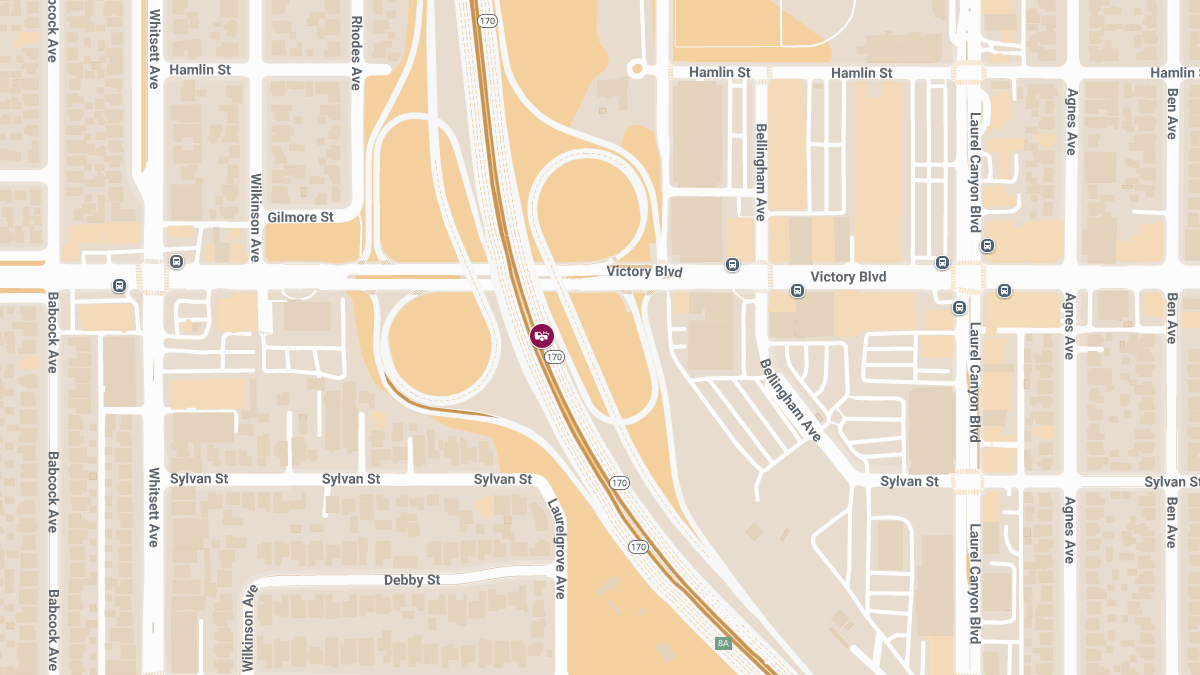 1 Hospitalized After Motorcycle Accident on 170 Fwy Near Victory Blvd