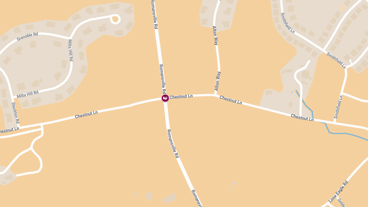 1 Injured in Two-Vehicle Crash at Chestnut Ln & Romansville Rd
