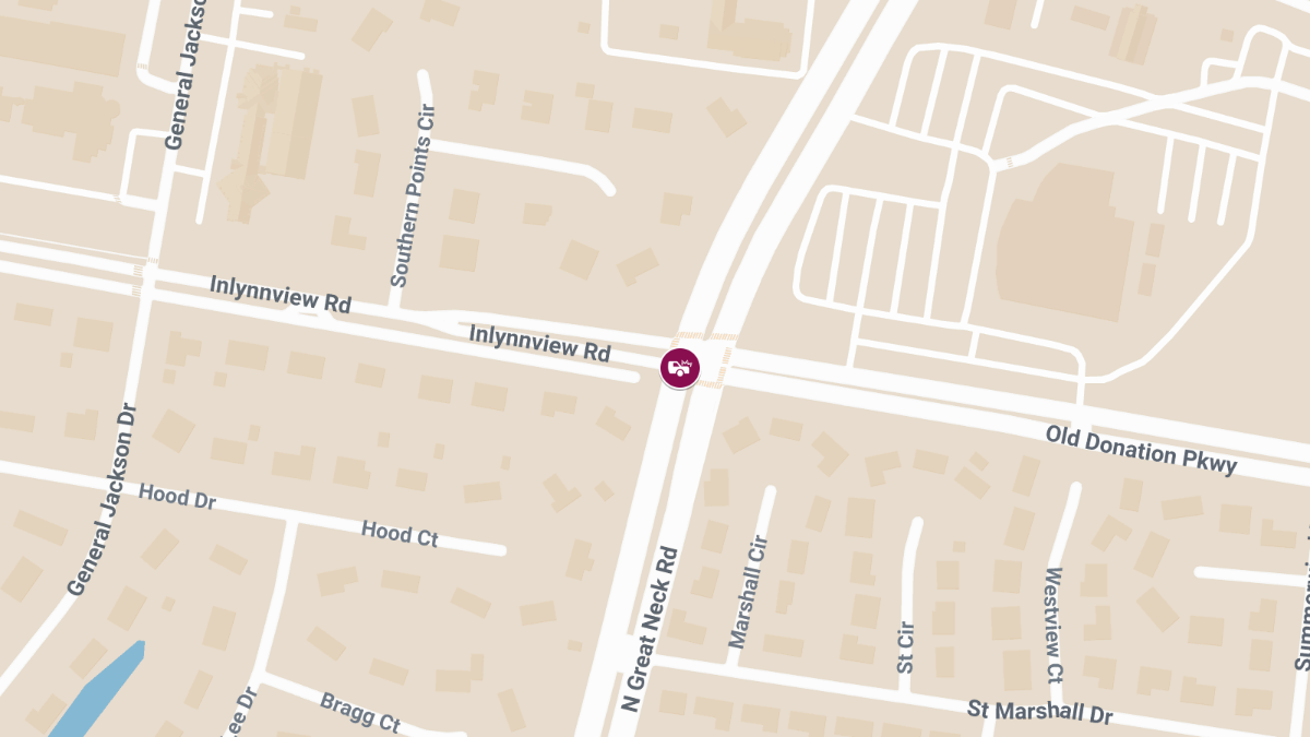 2 Injured, Entrapped in Crash at Old Donation Pkwy & N Great Neck Rd