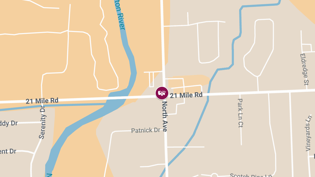 2-Vehicle Accident with Injuries at 21 Mile Rd & North Ave