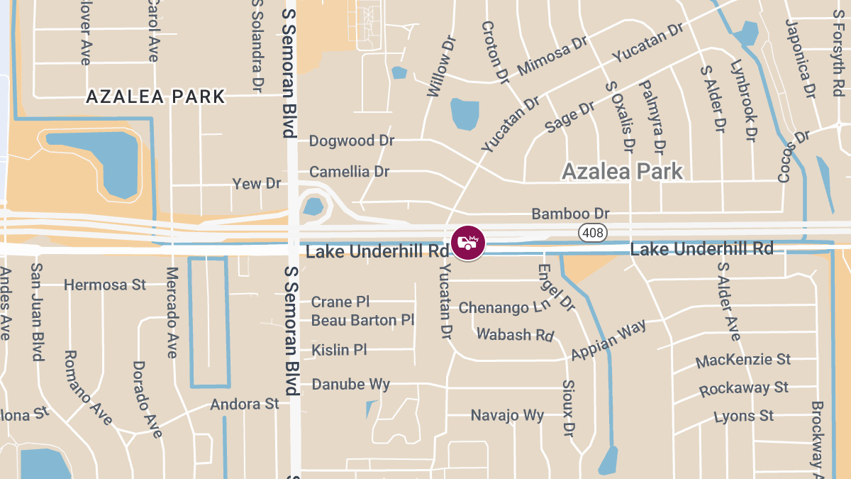 55-Year-Old Injured in Vehicle Accident on Lake Underhill Rd