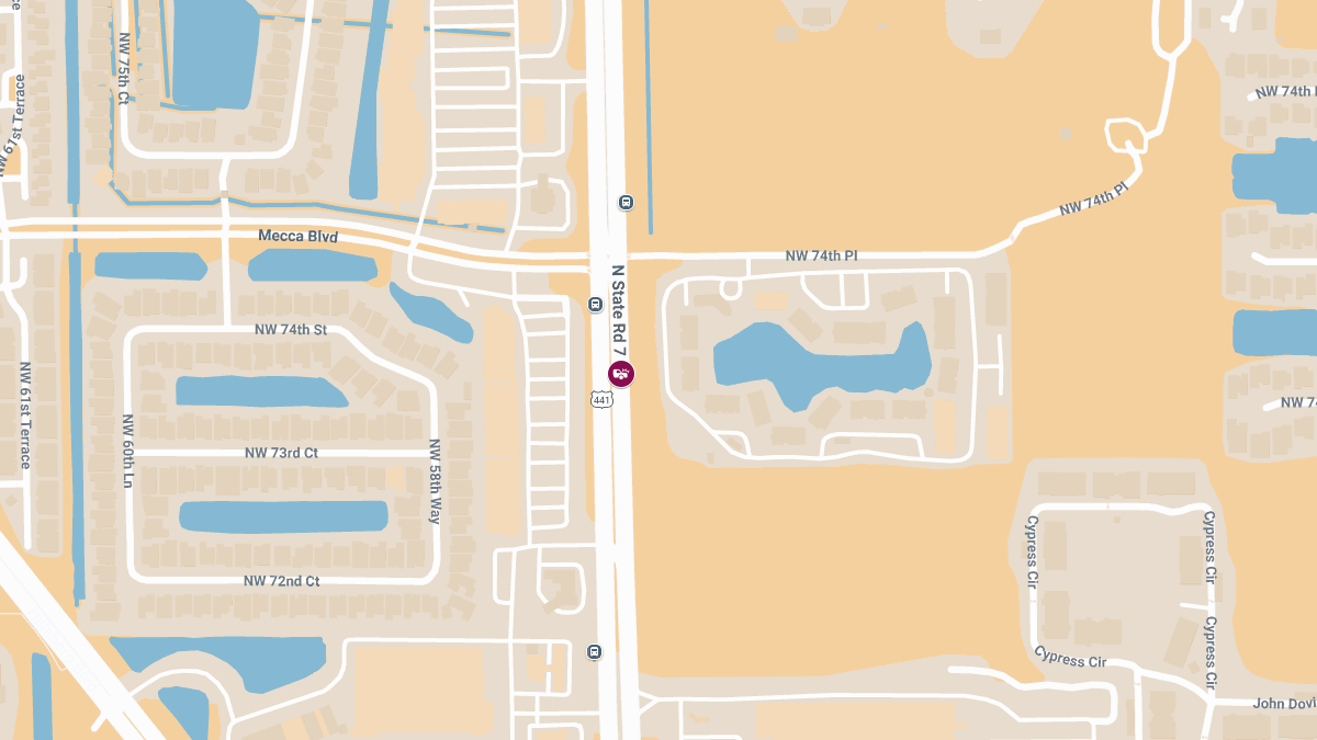 56-Year-Old Woman Injured in Crash Near State Rd 7