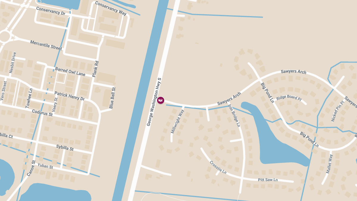 Accident With Entrapment Reported on George Washington Hwy S at Sawyers Arch