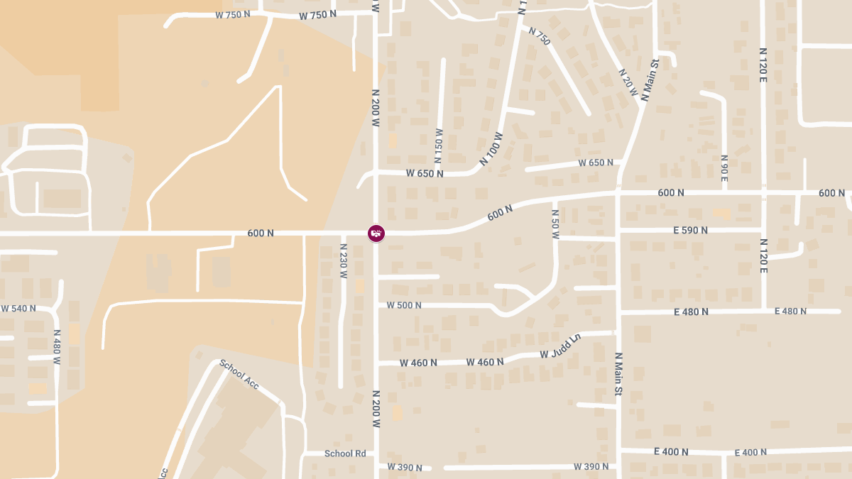 Accident With Injuries Reported at 200 West and 600 North