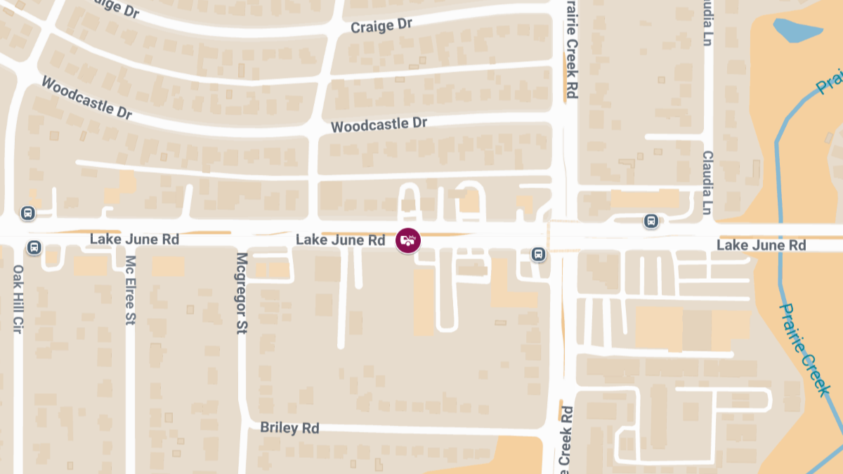 Accident With Injuries Reported at 9000 Lake June Rd