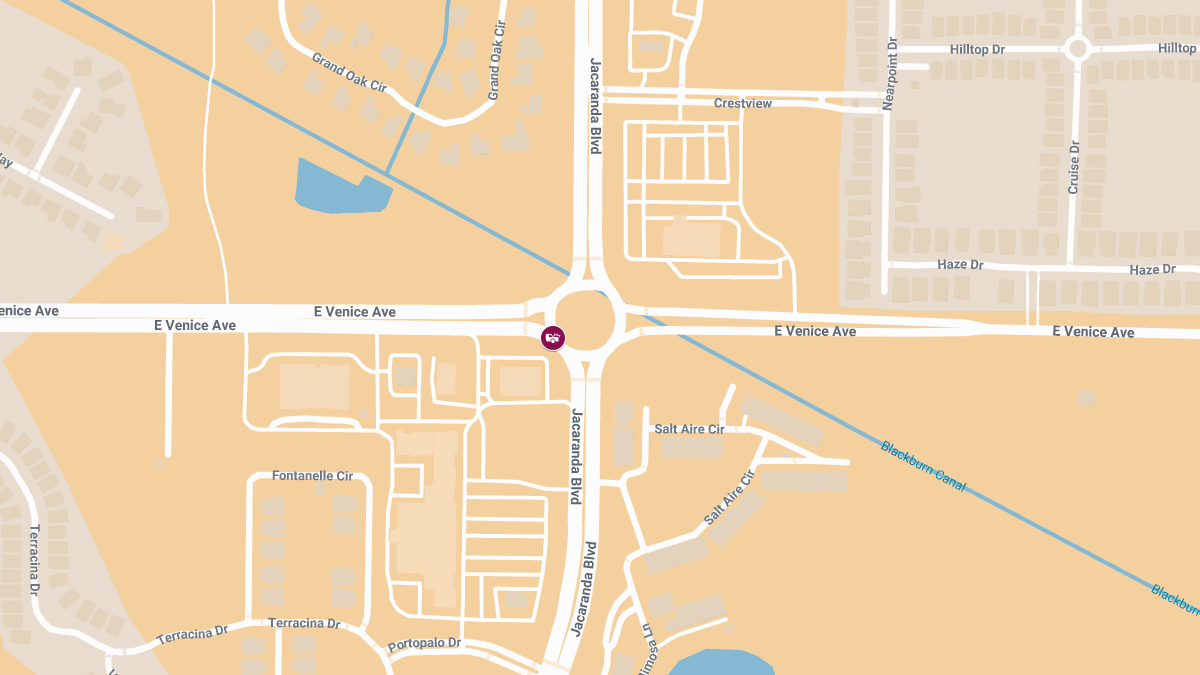 Accident With Injuries Reported at E Venice Ave & Jacaranda Blvd