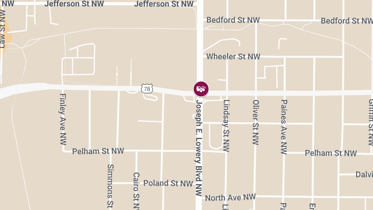 Accident With Injuries Reported at Hollowell Pkwy & Lowery Blvd