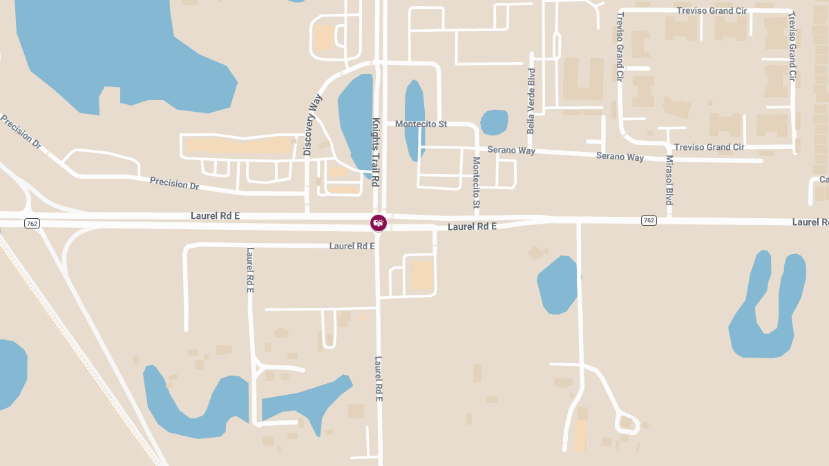 Accident With Injuries Reported at Knights Trl Rd & Laurel Rd E