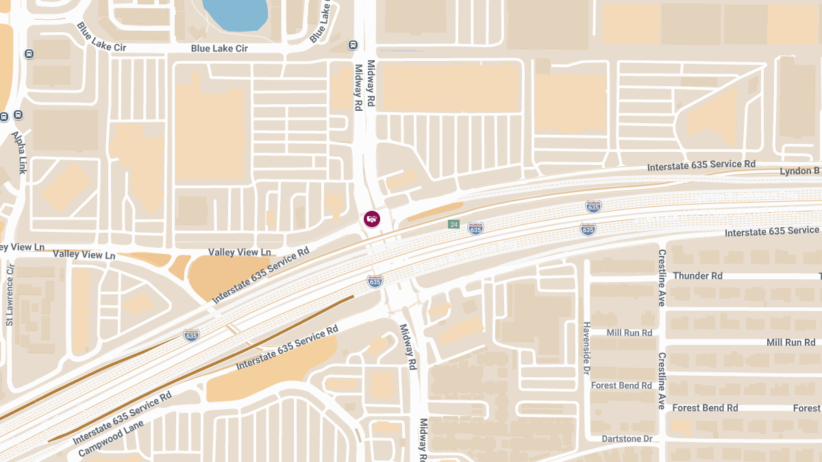 Accident With Injuries Reported at Midway Rd & Lyndon B Johnson Fwy