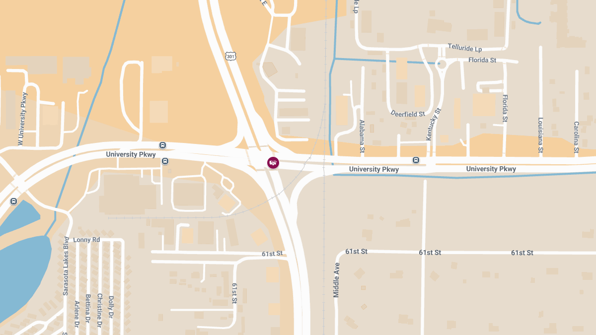 Accident With Injuries Reported at N Washington Blvd & University Pkwy