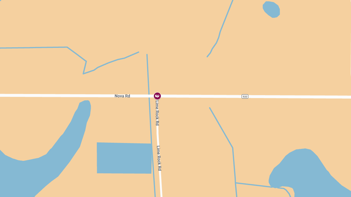 Accident With Injuries Reported at Nova Rd & Lime Rock Rd