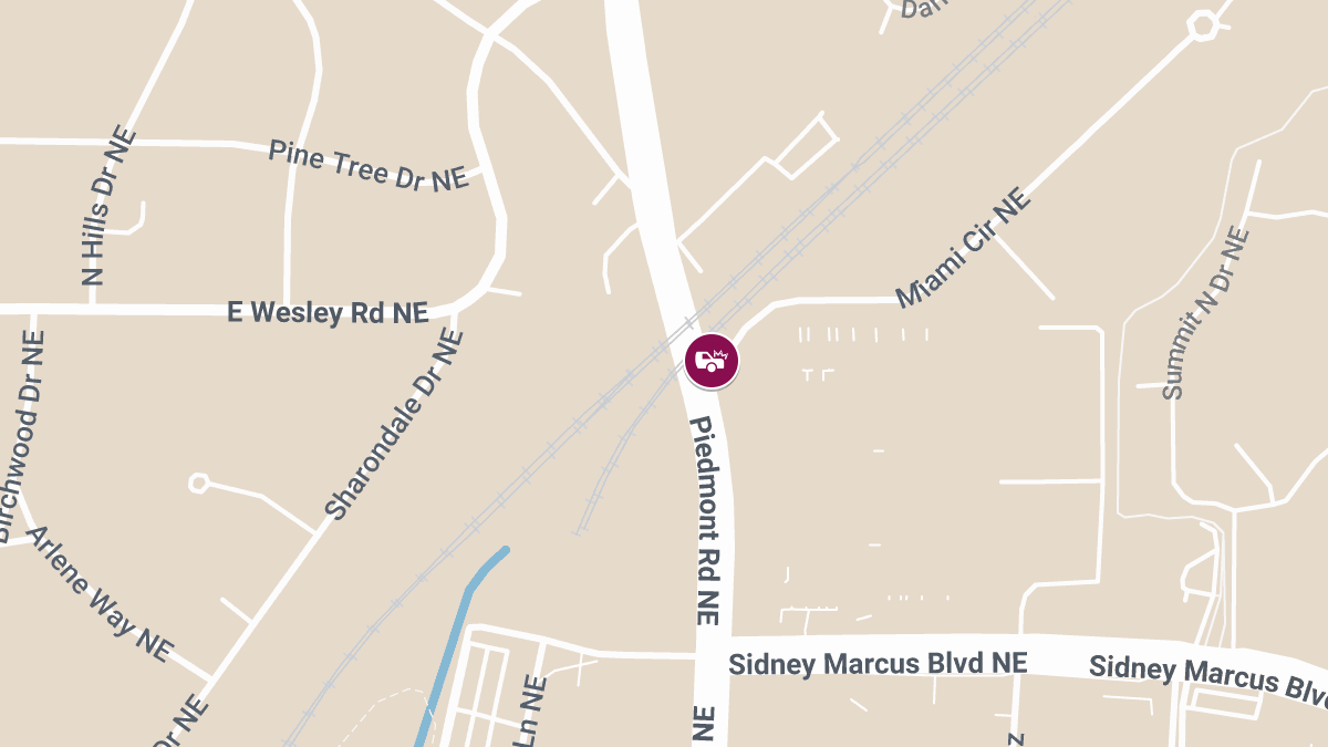 Accident With Injuries Reported at Piedmont Rd NE & Miami Cir NE