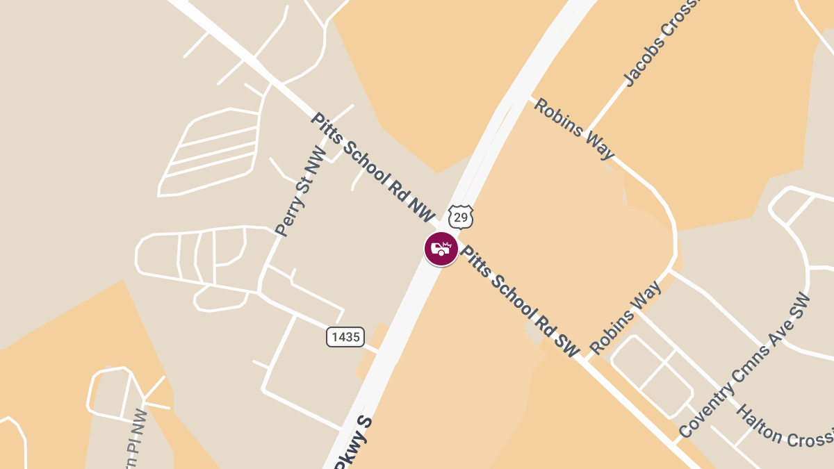 Accident With Injuries Reported at US-29 & Pitts School Rd SW