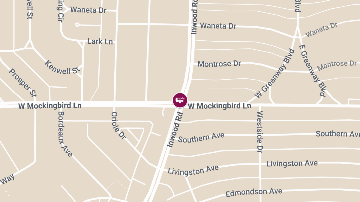 Accident With Injuries Reported at W Mockingbird Ln & Inwood Rd