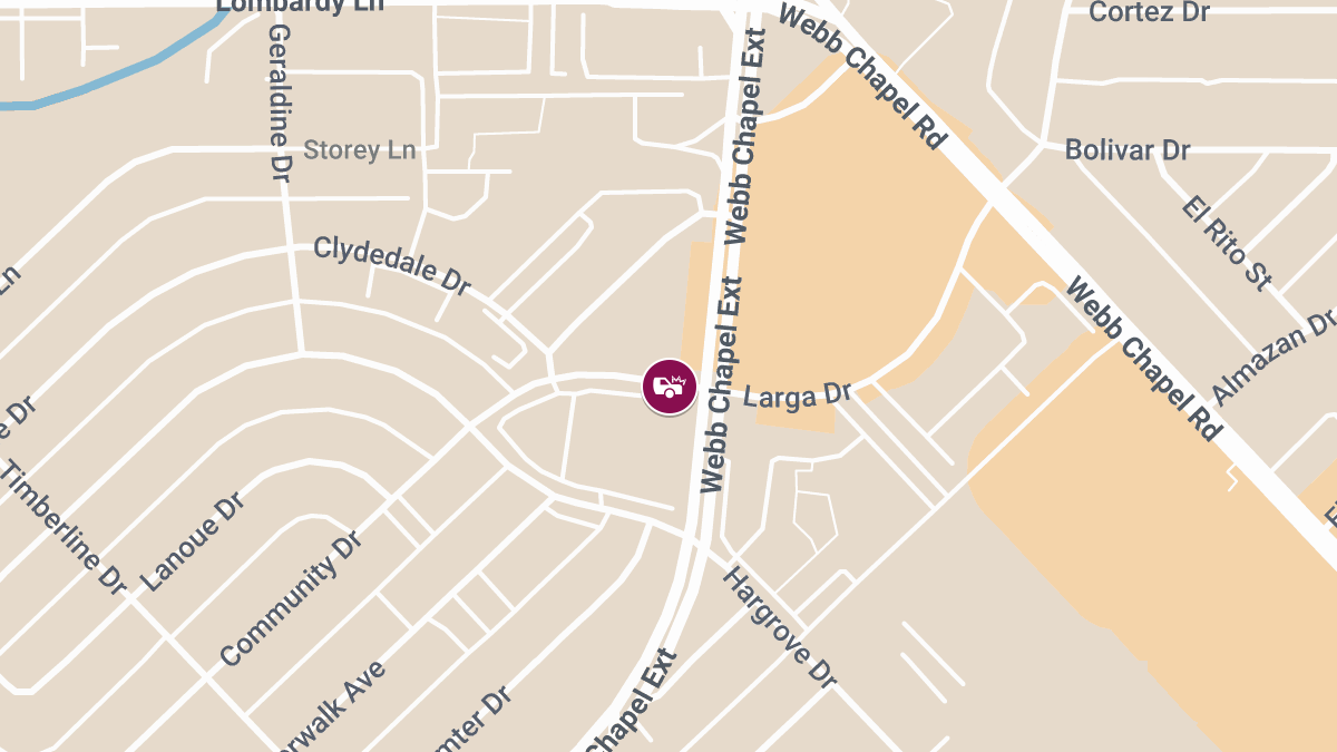 Accident With Injuries Reported at Webb Chapel Ext & Larga Dr