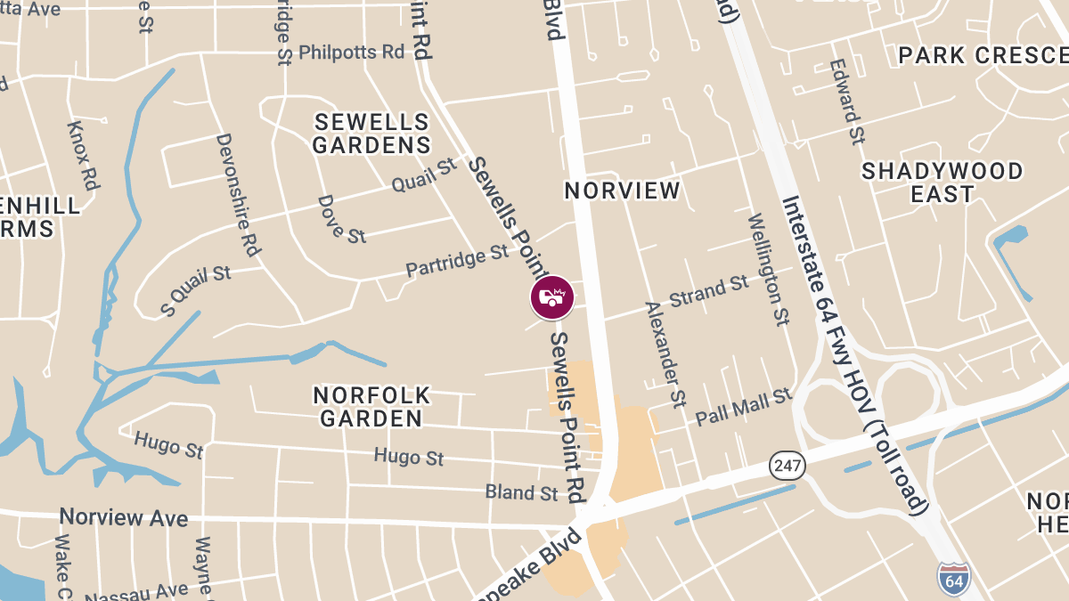 Accident With Injuries Under Investigation on Sewells Point Rd