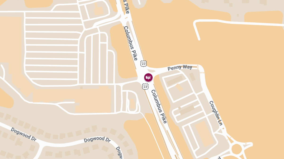 Accident With Injuries at Columbus Pike and Penny Way